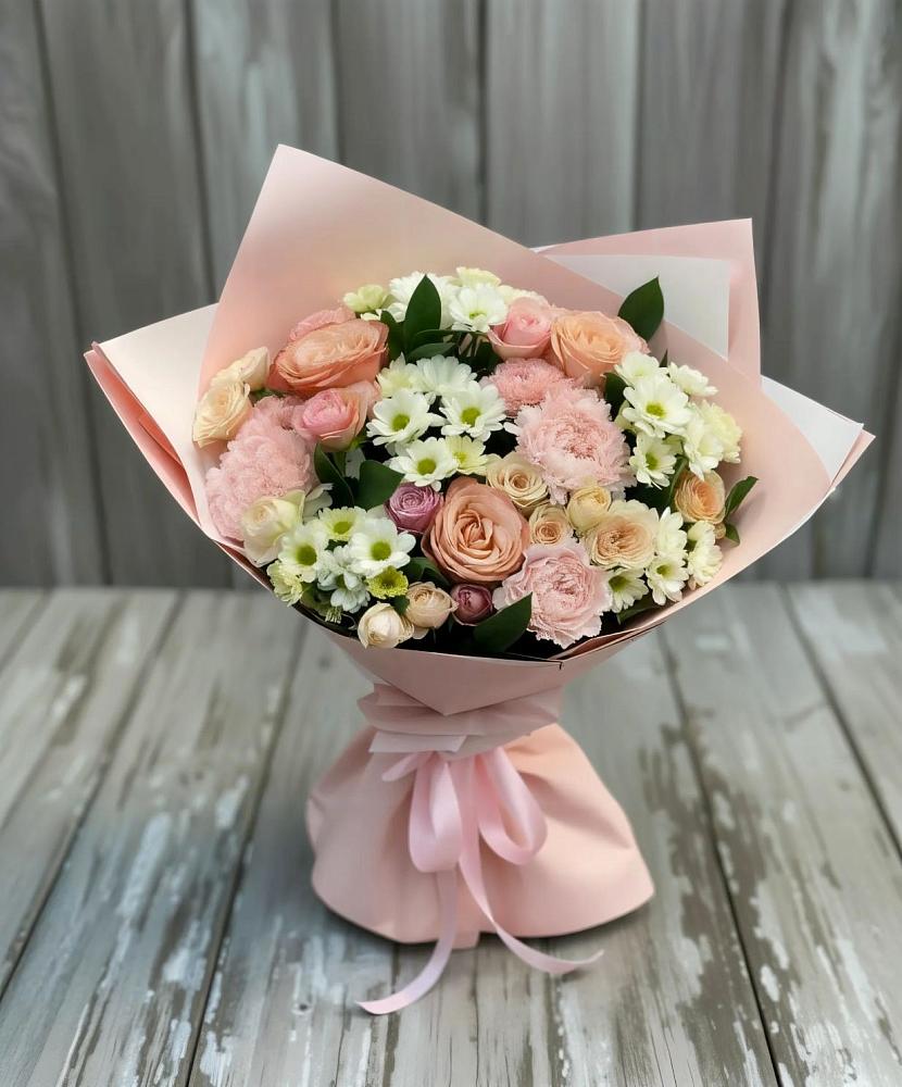 Букет цветов из: Гвоздики, Розы и Хризантемы в Нязепетровске