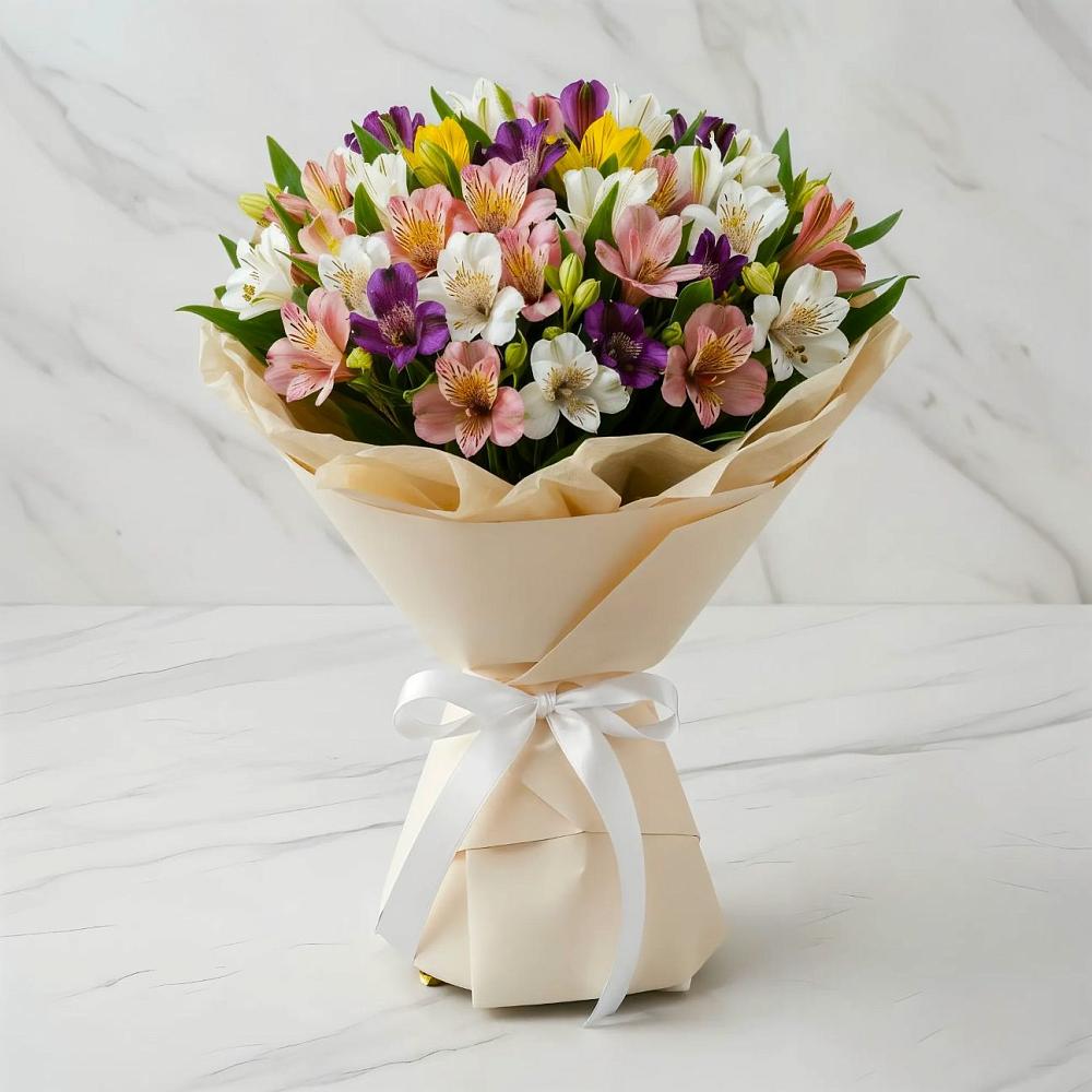 Букет цветов из: Альстромерии в Нязепетровске