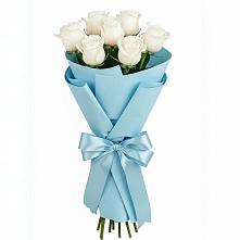 Букет 7 белых роз Проуд #REPLACE_PRED# Нязепетровске