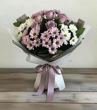 Букет цветов из:  Хризантемы и Розы в Нязепетровске