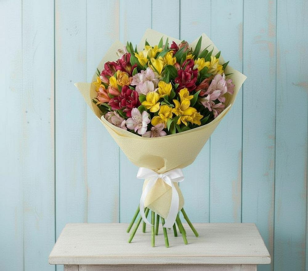 Букет цветов из: Альстромерии в Нязепетровске